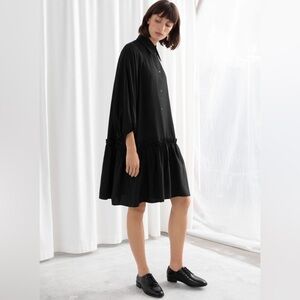 & Other Stories Voluminous Ruffled Mini Dress